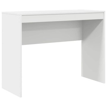 Vidaxl Miza Bela 100 x 40 x 76 cm Konstruiran les