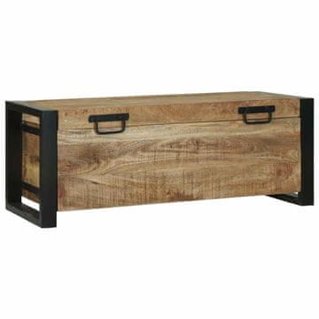 Vidaxl Shranjevalne škatle Rjava 80 x 30 x 30 cm Trden mangov les