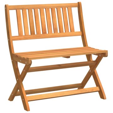 Vidaxl Zložljiva vrtna klop Rjava 80 x 42 x 85 cm Trden akacijev les