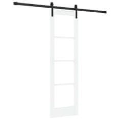 Vidaxl Drsna vrata ORKDAL Bela 61 x 198.5 cm Trden borov les