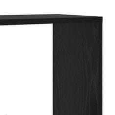 Vidaxl Knjižna polica Črni hrast 60 x 20 x 120 cm Konstruiran les