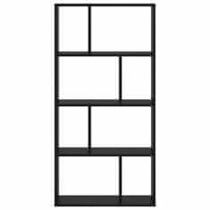 Vidaxl Knjižna polica Črni hrast 60 x 20 x 120 cm Konstruiran les