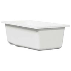 Vidaxl Kuhinjska umivalnica Bela 21 x 44 x 14 cm Granit