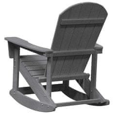 Vidaxl Adirondack gugalnik Svetlo siva 73.5 x 92 x 90cm HDPE