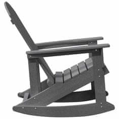 Vidaxl Adirondack gugalnik Svetlo siva 73.5 x 92 x 90cm HDPE