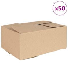 Vidaxl Zložljiva Škatla 50 kos 35x24x15 cm Karton