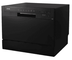 VOX electronics LCT6BD namizni pomivalni stroj, 6 pogrinjkov, črn