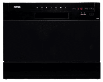 VOX electronics LCT6BD namizni pomivalni stroj, 6 pogrinjkov, črn