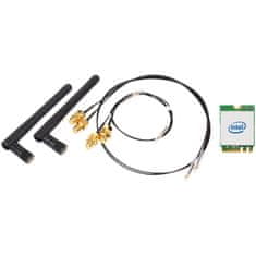 Barebone Barebone WLAN komplet M.2 INTEL IEEE 802.11ax+BT univerzalni WLAN-AX/BT KIT. M.2 kartica