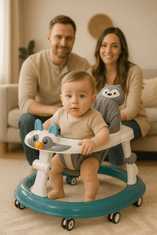 Tavalax Tavalax 3v1 Smart Baby Walker - nastavljiva, zložljiva, z glasbo in jedilno mizico