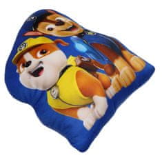 Paw Patrol Paw Patrol Chase Rubble MEHKA Dekorativna blazina, VELURSKA oblikovana blazina za otroško sobo 32x29cm OEKO-TEX 