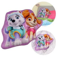 Paw Patrol Paw Patrol Sky Everest MEHKI Dekorativna blazina, dekorativna, VELURSKA oblikovana blazina za otroško sobo 32x31cm OEKO-TEX 