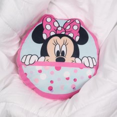 Disney Minnie Mouse MEHKA Dekorativna okrogla VELURSKA blazina za otroško sobo 33cm OEKO-TEX 
