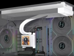 DEEPCOOL Lian Li HydroShift 360 komplet za tekočinsko hlajenje, LCD, bel (HSLCD36NW)