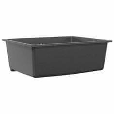 Vidaxl Kuhinjska umivalnica Siva 54 x 44 x 20 cm Granit