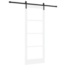 Vidaxl Drsna vrata ORKDAL Bela 83 x 211 cm Trden borov les