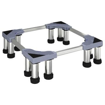Vidaxl Podstavek za pralni stroj Siva 67 x 67 x 21.5 cm Kovina