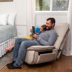 Dollcini Home Multifunctional Recliner – 270° Swivel, Tilt & Rock, barva breze