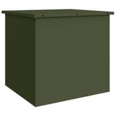 Vidaxl Zunanja shranjevalna škatla Olivno zelena 55 x 50.5 x 50 cm