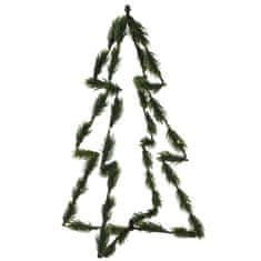 UNBRANDED 3D božično drevo 40 cm s 30 LED lučkami zelene barve 