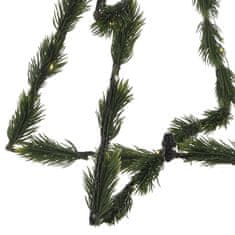 UNBRANDED 3D božično drevo 40 cm s 30 LED lučkami zelene barve 