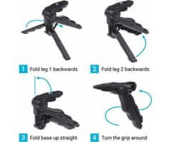 SJCAM stojalo tripod za akcijske športne kamere, črno