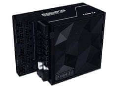 DEEPCOOL Lian Li Edge 12VHPWR napajalnik, 1200W, 80 PLUS Gold, modularni, črn (EG1200G)
