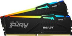 Kingstone 32GB 6000MT/s DDR5 2x16GB FURY Beast RGB EXPO