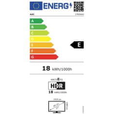 Kingstone 68,6 cm/27 palcev (1920 x 1080) Basic-line 27B3HA2 16:9 FHD VA 4 ms 100 Hz HDMI VGA zvočnik črne barve