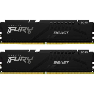Kingstone 64GB 5200MHz DDR5 2x32GB FURY Beast Black
