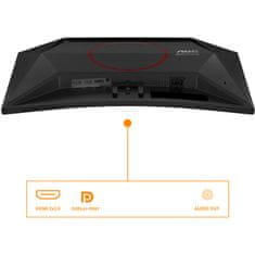 MSI AOC 59,9 cm (23,6") C24G42E 16:09 Ukrivljen HDMI+DP črne barve