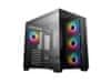 DEEPCOOL CG530 4F računalniško ohišje, ATX, Midi-Tower, ARGB, kaljeno steklo, črno (R-CG530-BKADA4-G-1)