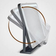 S6 Steklarstvo Šest Make-up LED OGLEDALO S6P6F, 60 × 52 cm, kozmetično namizno ogledalo za ličenje