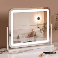 S6 Steklarstvo Šest Make-up LED OGLEDALO S6P6F, 60 × 52 cm, kozmetično namizno ogledalo za ličenje