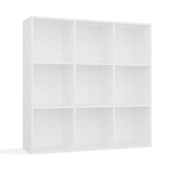 shumee Malax polica 3X3 V BELA