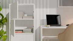 shumee ALMA WHITE Komoda s 4 vrati in 4 policami