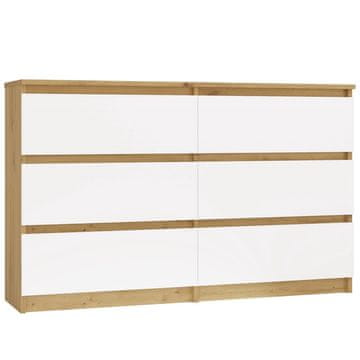 shumee Malwa M6 Predalnik 120 HRAST ARTISAN BELA