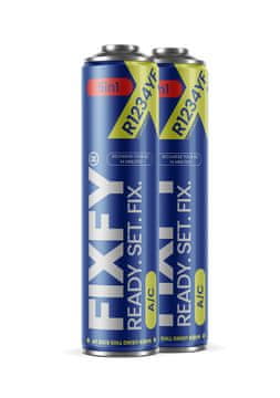 shumee FIXFY 5v1 polnilo za klimatsko napravo 2x VELIKA PLOČEVINKA 500 ml +70 % R1234yf