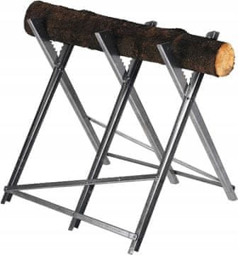 shumee STOJALO ZA REZANJE LESA KOVINSKI NASTAVLJIVO STOJALO 150 KG