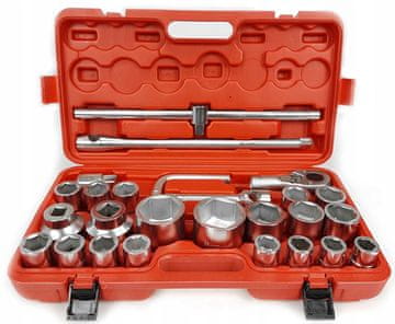 shumee 26-delni nasadni ključi 3/4"" in 1"" 21-65 mm 6-kraki