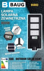 shumee ZUNANJA SONČNA SVETILKA 800 W BAUG