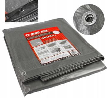 shumee ZAŠČITNA PONJAVA 3x4m DEBEL MREŽA OJAČANA TRDA 130g/m2 MAR-POL