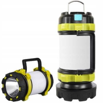 shumee POLNILNA LED TURISTIČNA KAMPIRSKA SVETILKA 3v1 KRAFT&DELE