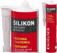 shumee Sanitarni silikon, brezbarven, Koelner, 300 ml