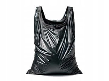 shumee VREČKE ZA SMETI Z UŠESI ZELO MOČNE 125L 10 KOSOV ČRNE GEKO