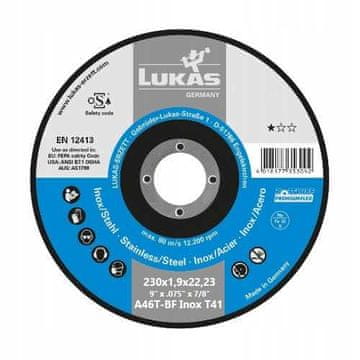 shumee REZALNI DISK ZA KOVINO 230 x 1,9 mm INOX LUKAS