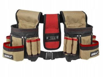 shumee Tridelni pas za orodje, (20x10x28cm)x2, 16 žepov