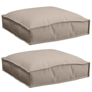 Vidaxl Blazina 2 szt. Taupe 40 x 40 x 8 cm Oxford tkanina