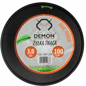 shumee KOSILNA NIT ZA KOSILNICO/OBREZOVAČ TRAVE 3,0 mm 100 m OKLEPLJENA STAR DEMON