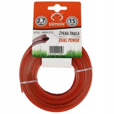 shumee REZALNA NIT ZA KOSE, OJAČANA, KVADRATNA, 2,7 mm, 15 m DEMON